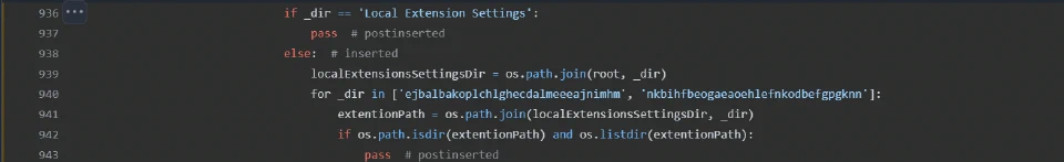 MetaMask extension targeting
