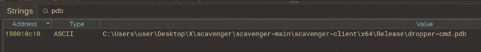 PDB file path the author forgot to strip